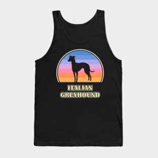 Italian Greyhound Vintage Sunset Dog Tank Top